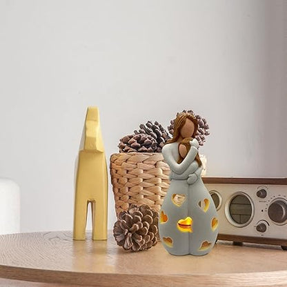 Lampe Eternal Love - Éclairage Romantique et Élégant en Résine Beige