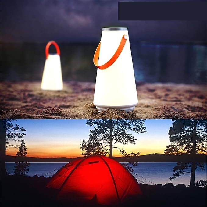 Lampe Sans Fil Portable – Lumière LED avec Poignée, 24h Autonomie et Réglage de l'Intensité