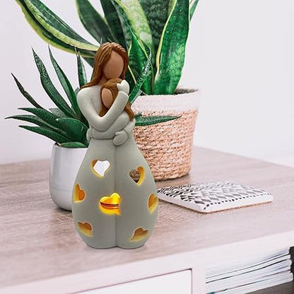 Lampe Eternal Love - Éclairage Romantique et Élégant en Résine Beige