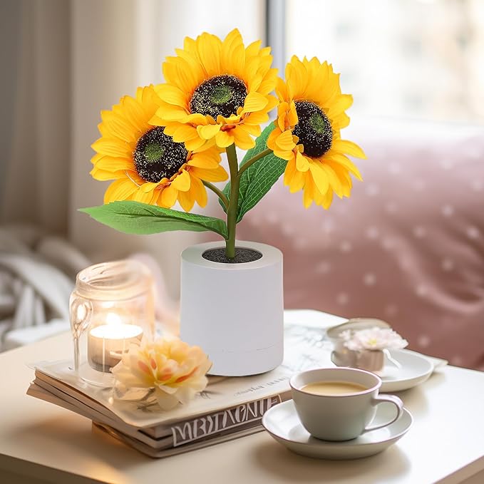 Lampe Tournesol Lumineuse – Éclat Naturel et Élégance Florale