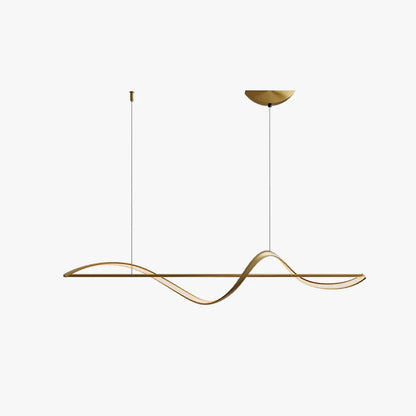 Suspension Whisper Linear - Lampe Moderne en Métal et Acrylique avec LED Intégrée