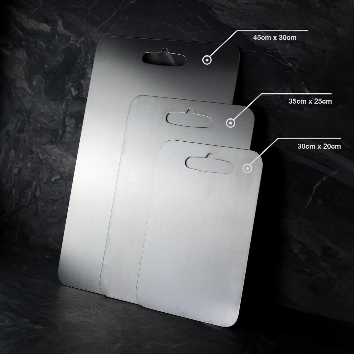 Planche à Découper PureTitan Board – Antibactérienne, Sans BPA, Ultra Durable et Facile à Nettoyer