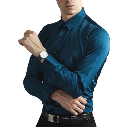 Chemise infroissable et élastique