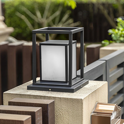 Lampe Solaire de Terrasse en Acier Inoxydable - Étanche et Résistante aux Intempéries, LED Warmwhite
