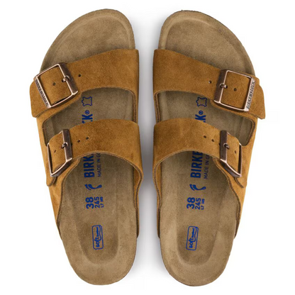 Arizona Suède | Sandales Cuir Velours Lit de Pied Souple – Confort Anatomique Décontracté