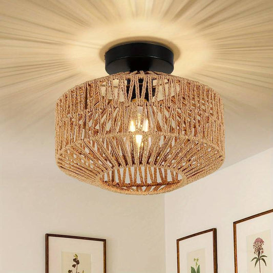 Suspension Bohème Bliss - Lampe de Plafond Artisanale au Style Éclectique