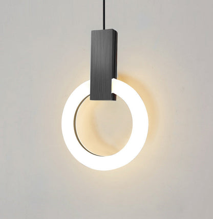 Suspension LED Nordic Ring - Lampe Moderne en Acrylique pour Salle à Manger et Salon