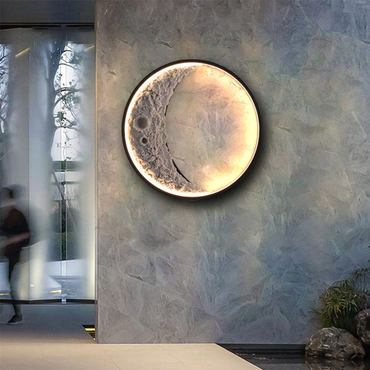 Lampe Murale 3D Lune LED – Éclairage Apaisant pour Intérieur Moderne