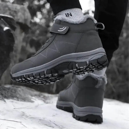 ThermoGrip Boots – Bottes Chaudes Hiver, Antidérapantes, Imperméables, Unisexe avec Fermeture Velcro