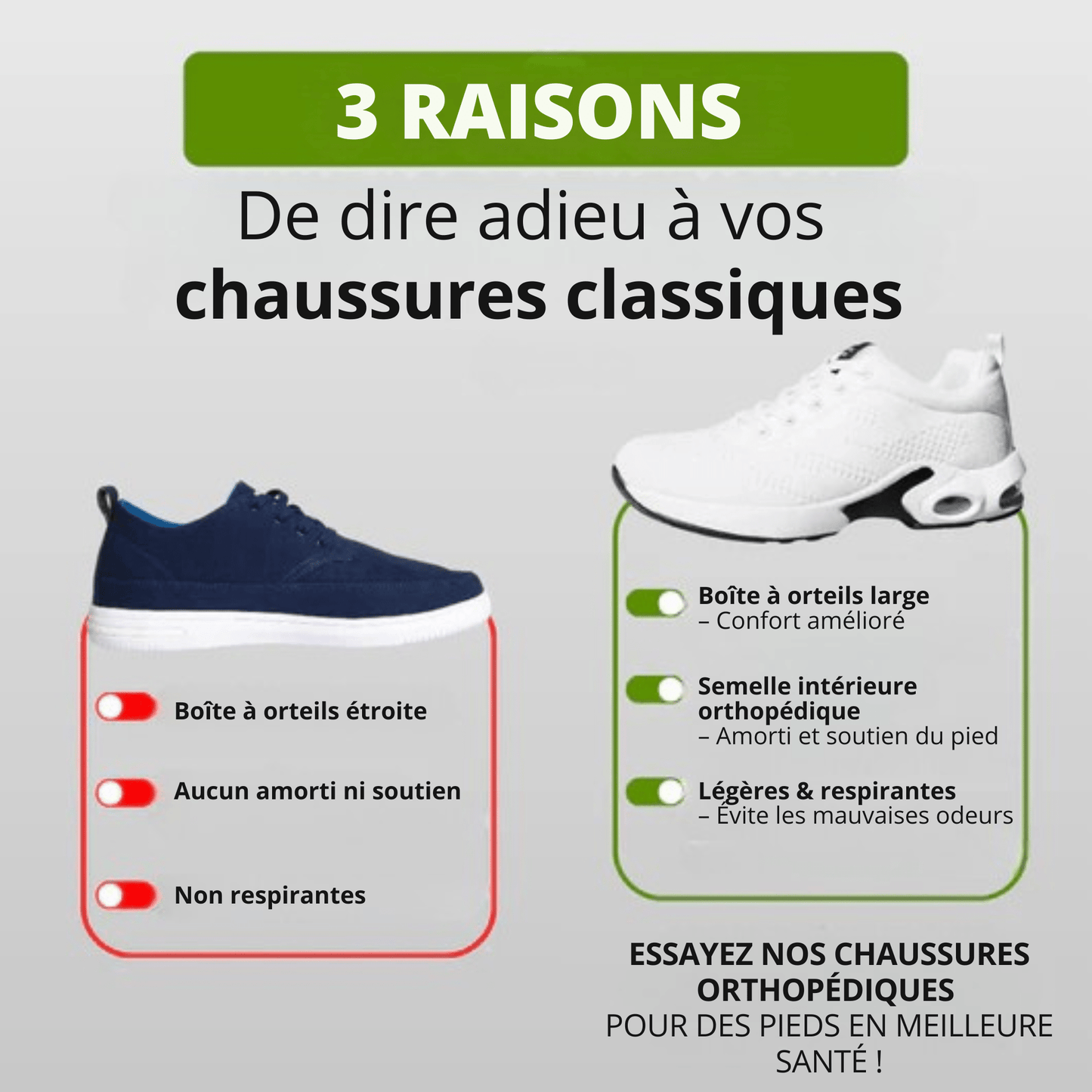 Chaussures Orthopédiques FlexoMarche – Confort Pieds Nus, Respirantes, Antidérapantes, Santé Posturale