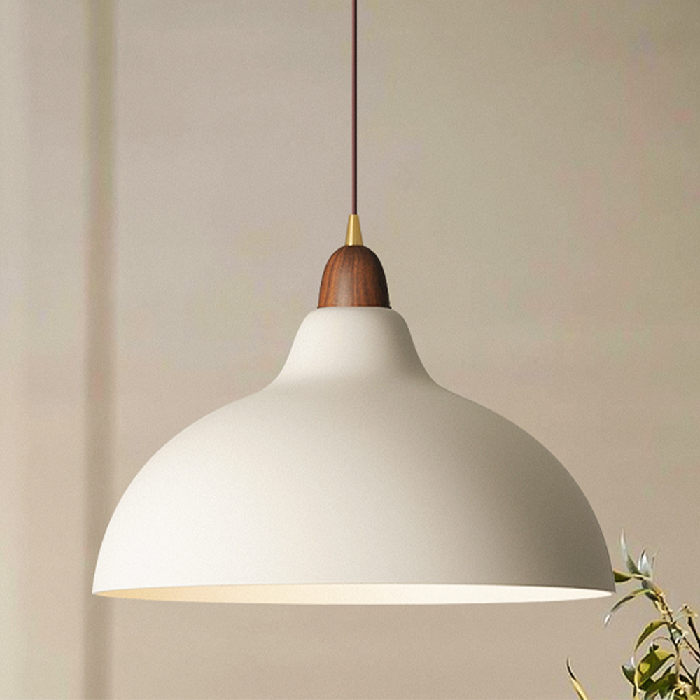 Lampe Suspendue Design en Bois et Métal - Élégance Scandinave, Variété de Couleurs