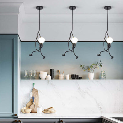 Suspension Lumineuse en Forme de Poupée - Apportez de la Joie à Votre Intérieur