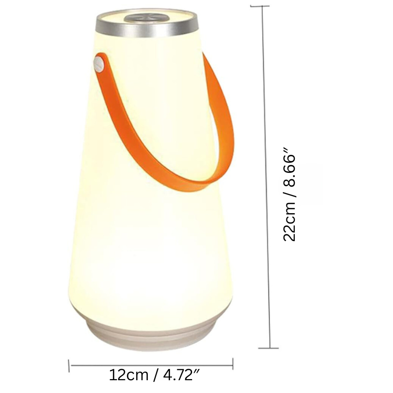 Lampe Sans Fil Portable – Lumière LED avec Poignée, 24h Autonomie et Réglage de l'Intensité