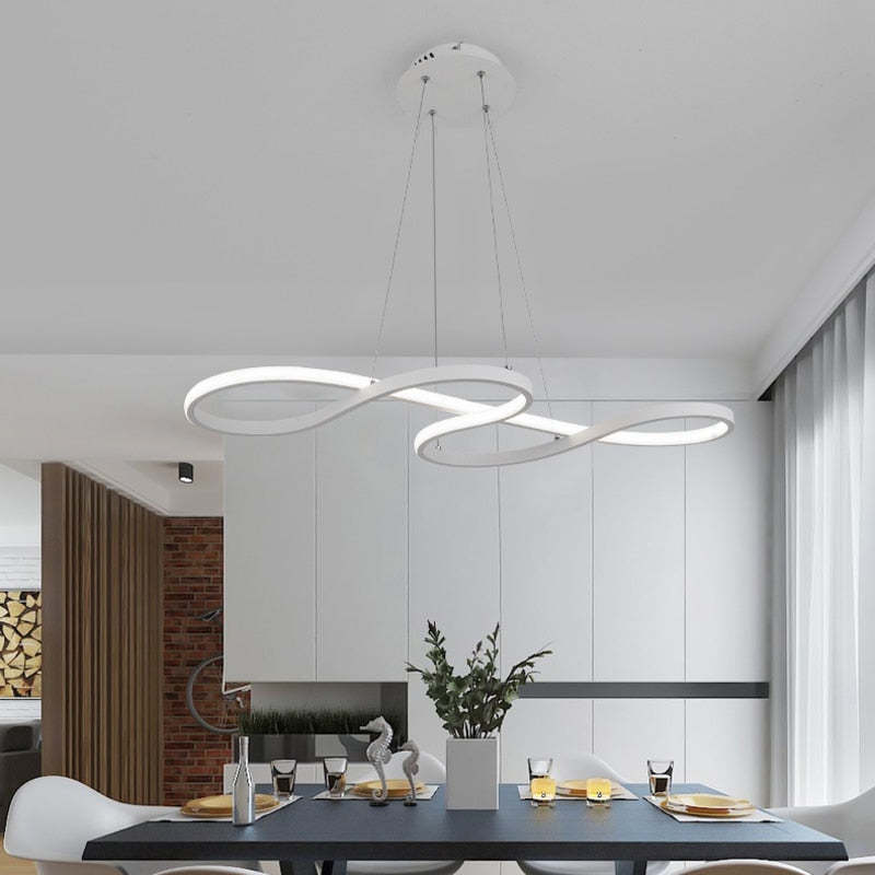 Lampe Suspendue Design Notes de Musique – LED avec Cadre en Métal (Noir, Blanc, Or)