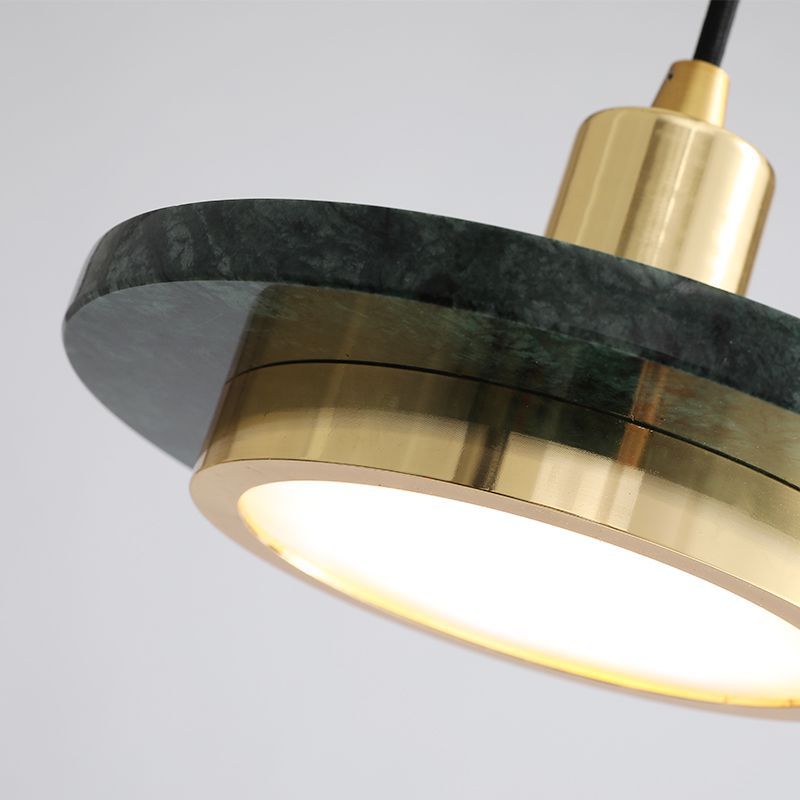 Suspension Moderne en Marbre - Lampe LED Élégante et Minimaliste