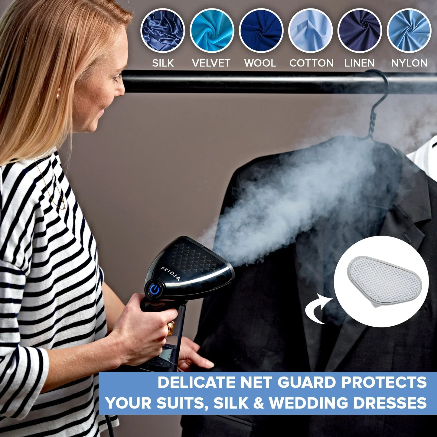 SteamEase – Défroisseur à Main Compact et Puissant pour la Maison et les Voyages
