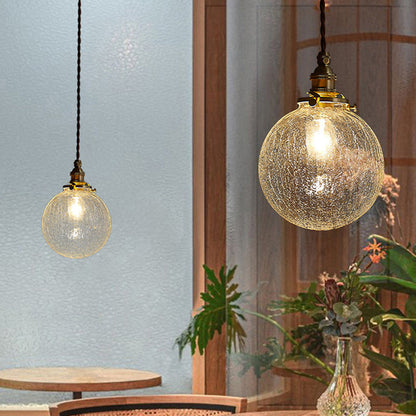 Lampe Suspendue en Verre Transparent LED – Applique Moderne Style Nordique