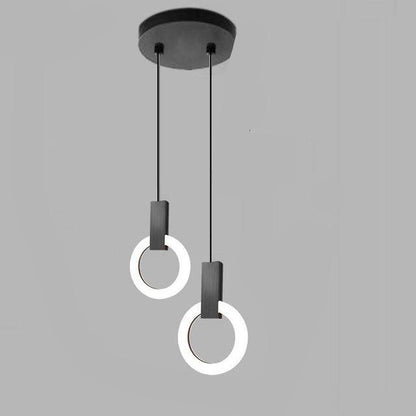 Suspension LED Nordic Ring - Lampe Moderne en Acrylique pour Salle à Manger et Salon