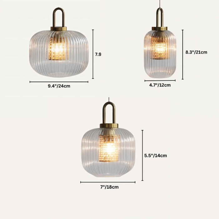 Lampe Suspendue Tosqa – Éclairage LED Élégant avec Design en Verre Strié