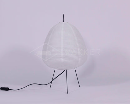 Lampe de Table Akari – Design Inspiré du Japon avec Papier de Murier et Métal