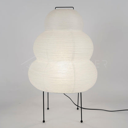 Lampe de Table Akari – Design Inspiré du Japon avec Papier de Murier et Métal