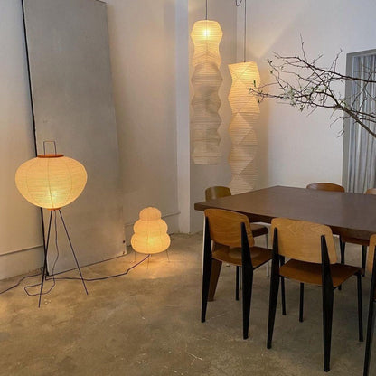 Lampadaire en Papier de Riz - Élégance Minimaliste pour Salon et Chambre