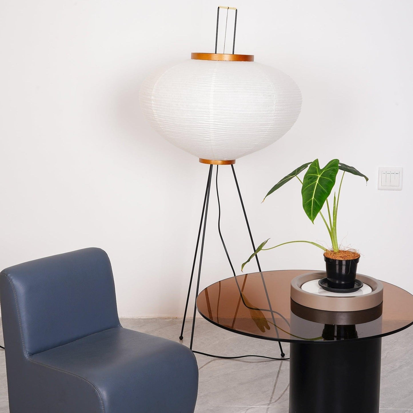 Lampadaire en Papier de Riz - Élégance Minimaliste pour Salon et Chambre