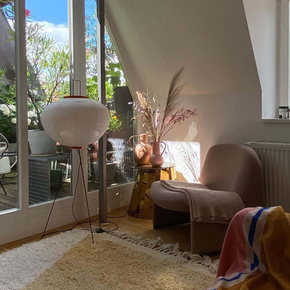 Lampadaire en Papier de Riz - Élégance Minimaliste pour Salon et Chambre