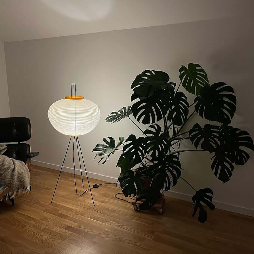 Lampadaire en Papier de Riz - Élégance Minimaliste pour Salon et Chambre