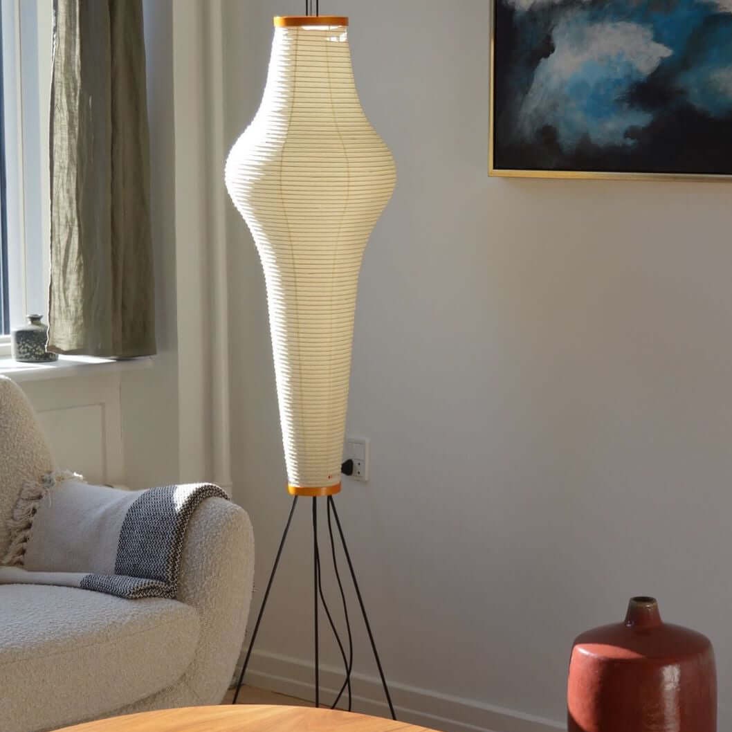 Lampadaire en Papier de Riz - Élégance Minimaliste pour Salon et Chambre