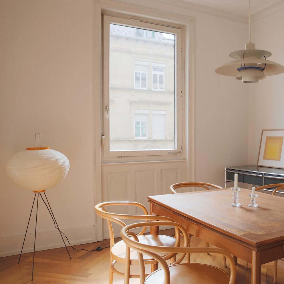 Lampadaire en Papier de Riz - Élégance Minimaliste pour Salon et Chambre