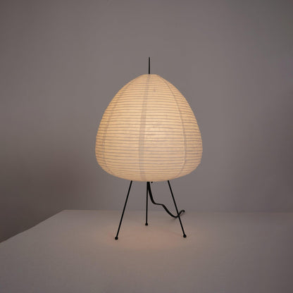 Lampe de Table Akari – Design Inspiré du Japon avec Papier de Murier et Métal