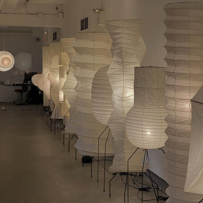 Lampadaire en Papier de Riz - Élégance Minimaliste pour Salon et Chambre
