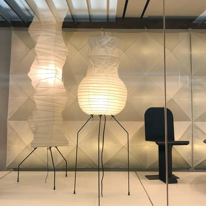 Lampadaire en Papier de Riz - Élégance Minimaliste pour Salon et Chambre