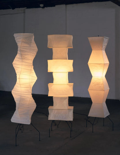 Lampadaire en Papier de Riz - Élégance Minimaliste pour Salon et Chambre