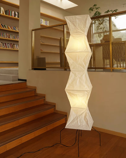 Lampadaire en Papier de Riz - Élégance Minimaliste pour Salon et Chambre