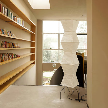 Lampadaire en Papier de Riz - Élégance Minimaliste pour Salon et Chambre