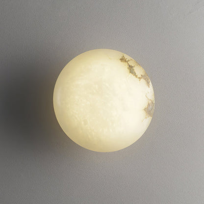 Lampe Plafonnier Oval en Albâtre – Éclairage LED Élégant en Métal et Albâtre