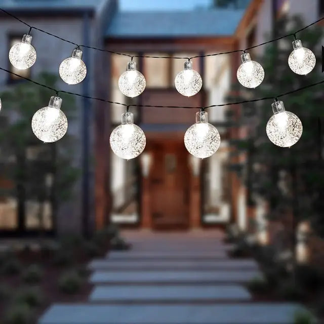 Guirlande Solaire LED Étanche – Éclairage Extérieur Décoratif pour Jardin, Terrasse et Balcon