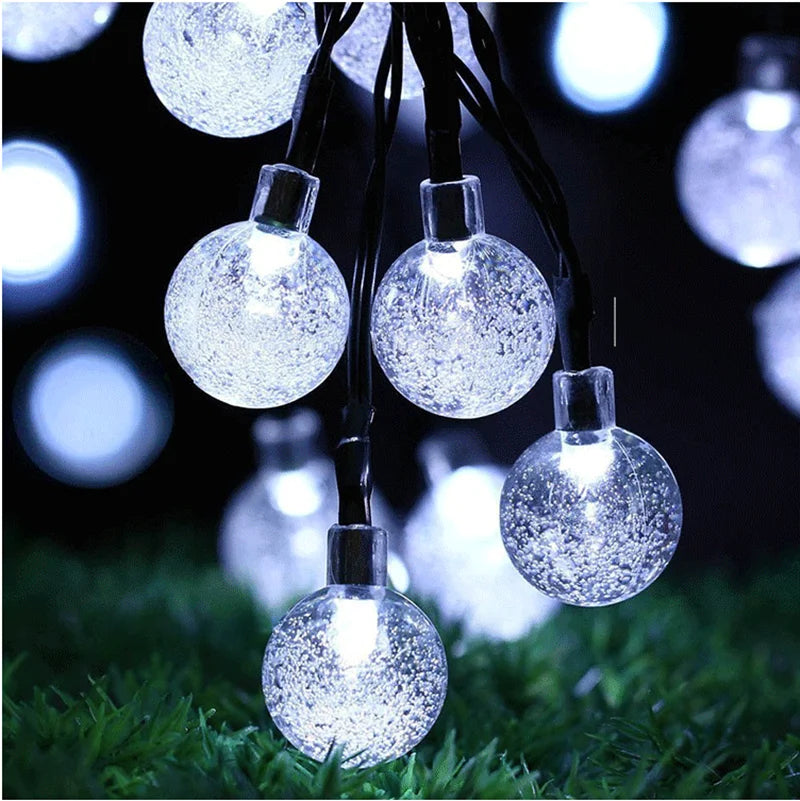 Guirlande Solaire LED Étanche – Éclairage Extérieur Décoratif pour Jardin, Terrasse et Balcon