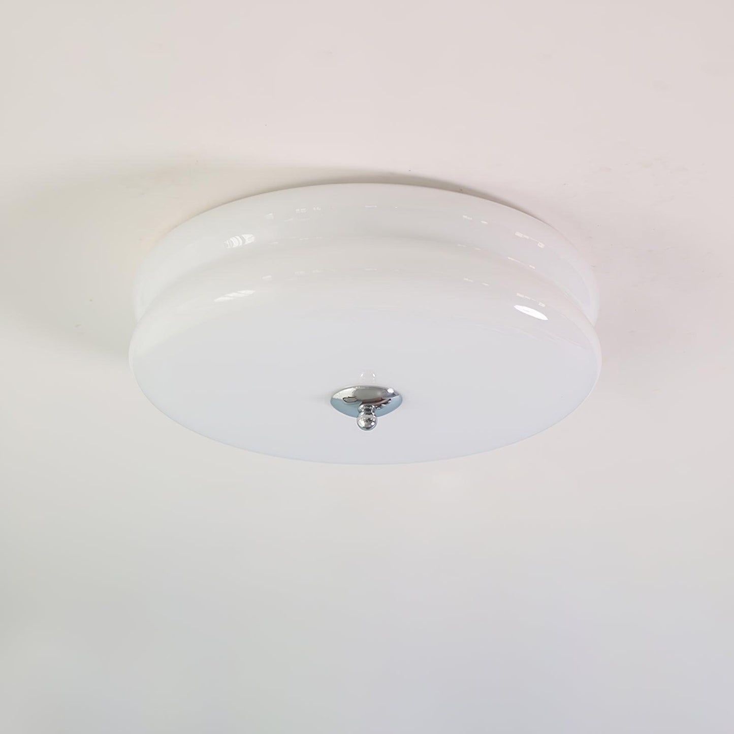 Plafonnier Vintage Art Déco, Élégance Géométrique avec LED Intégrée