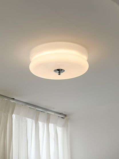 Plafonnier Vintage Art Déco, Élégance Géométrique avec LED Intégrée