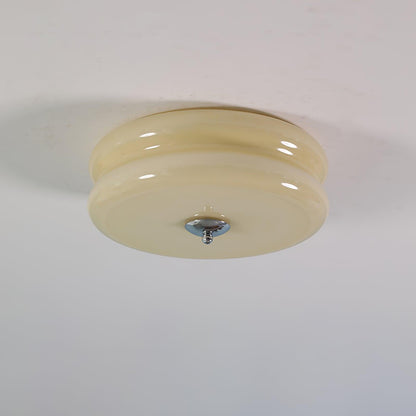 Plafonnier Vintage Art Déco, Élégance Géométrique avec LED Intégrée