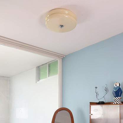 Plafonnier Vintage Art Déco, Élégance Géométrique avec LED Intégrée