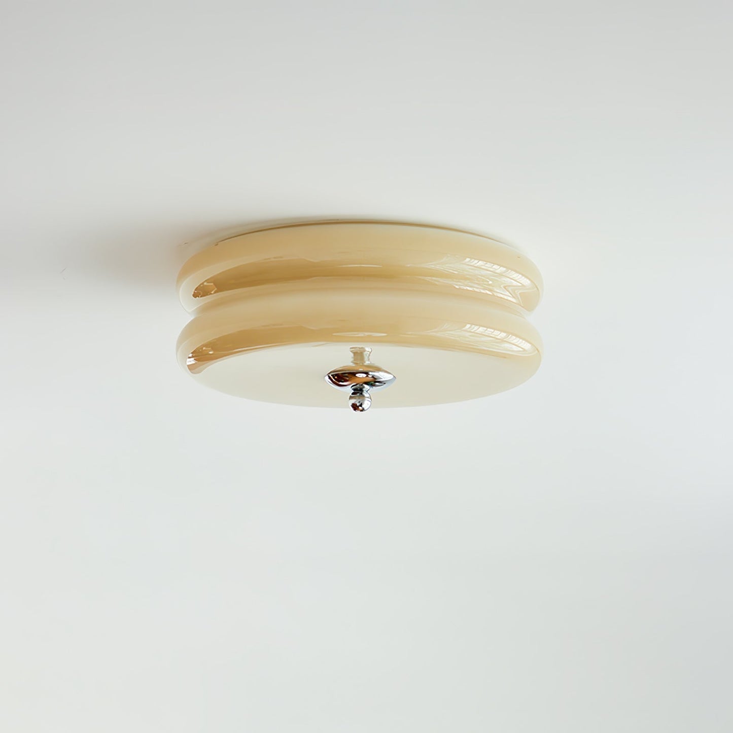 Plafonnier Vintage Art Déco, Élégance Géométrique avec LED Intégrée