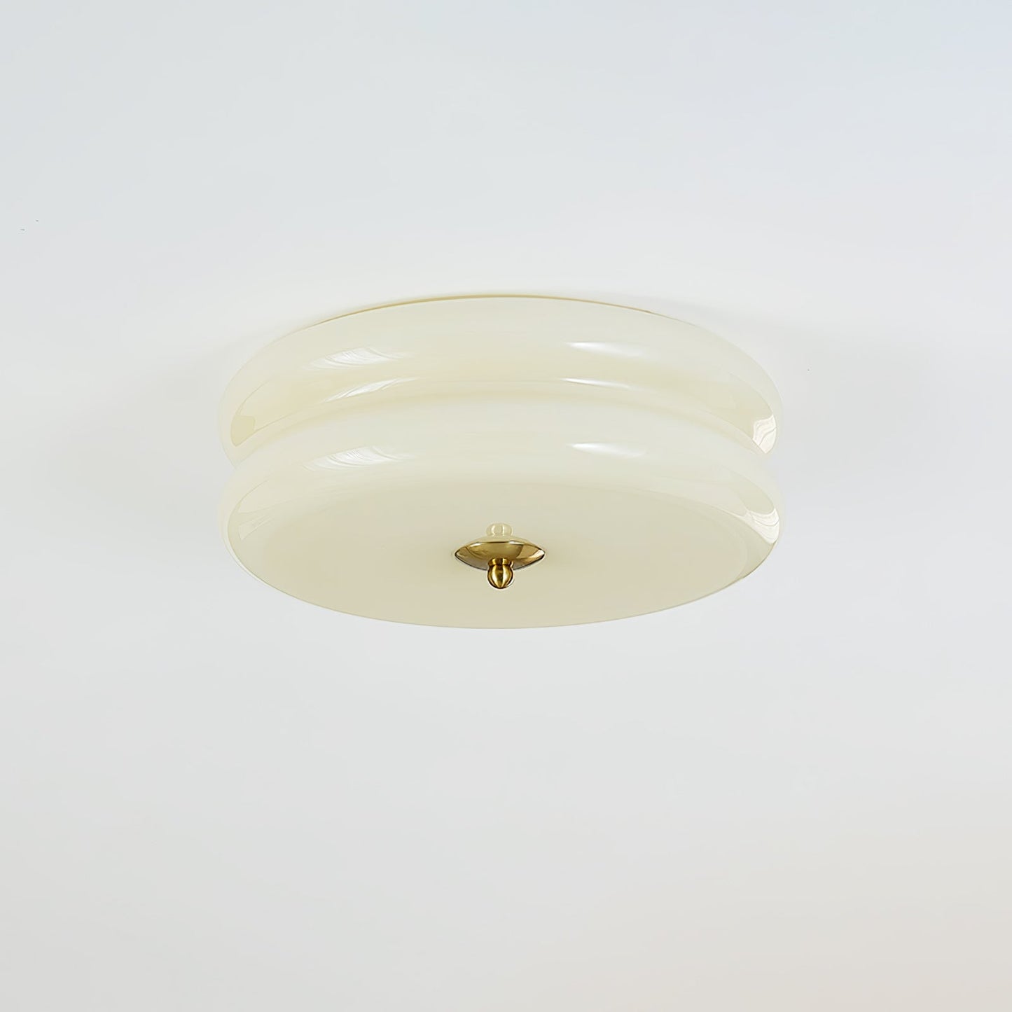 Plafonnier Vintage Art Déco, Élégance Géométrique avec LED Intégrée