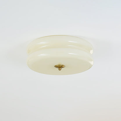 Plafonnier Vintage Art Déco, Élégance Géométrique avec LED Intégrée