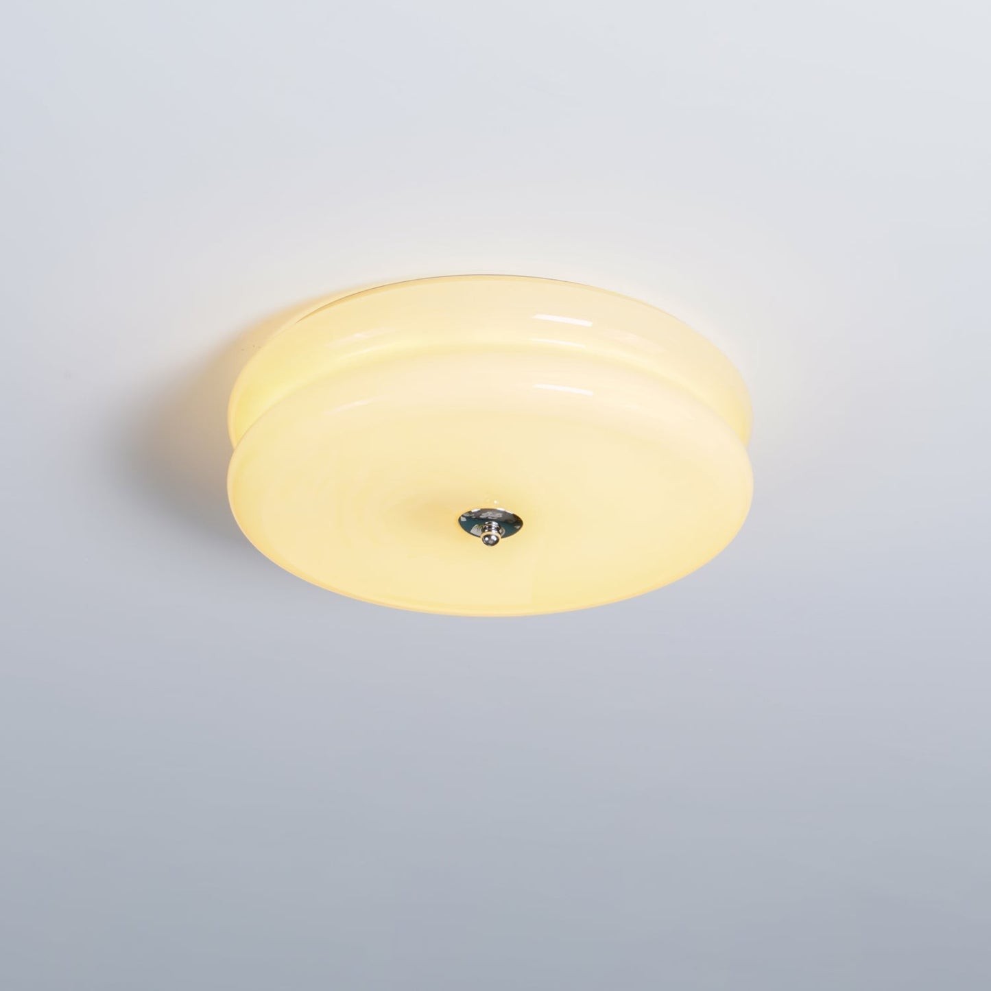 Plafonnier Vintage Art Déco, Élégance Géométrique avec LED Intégrée