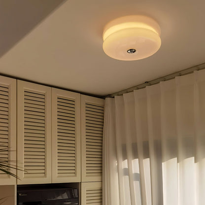 Plafonnier Vintage Art Déco, Élégance Géométrique avec LED Intégrée