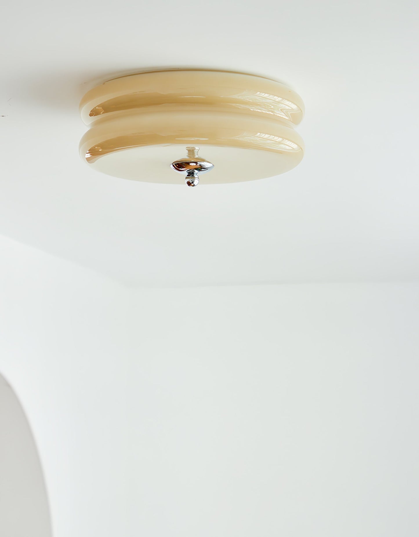 Plafonnier Vintage Art Déco, Élégance Géométrique avec LED Intégrée